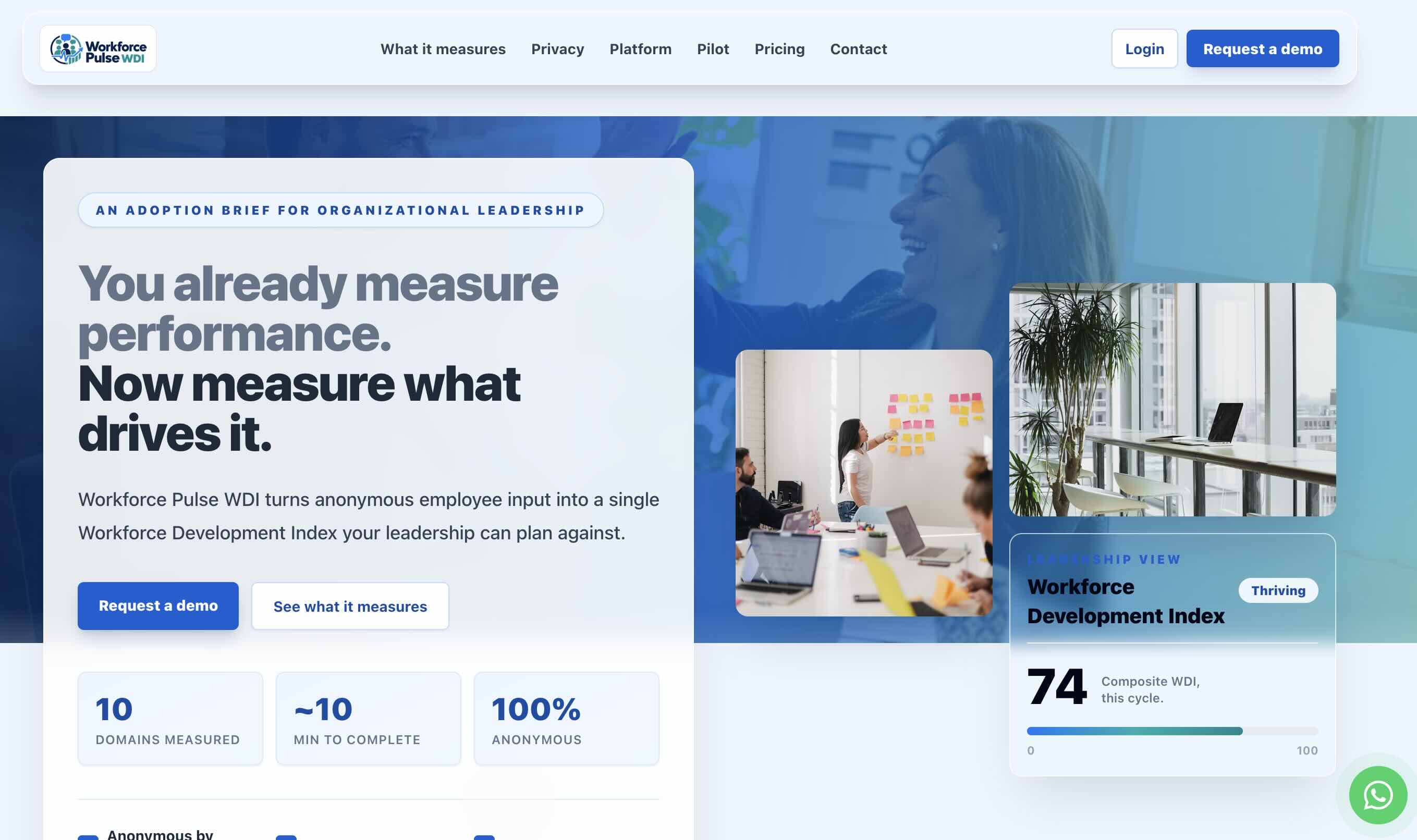 Workplace Pulse (WDI) interface